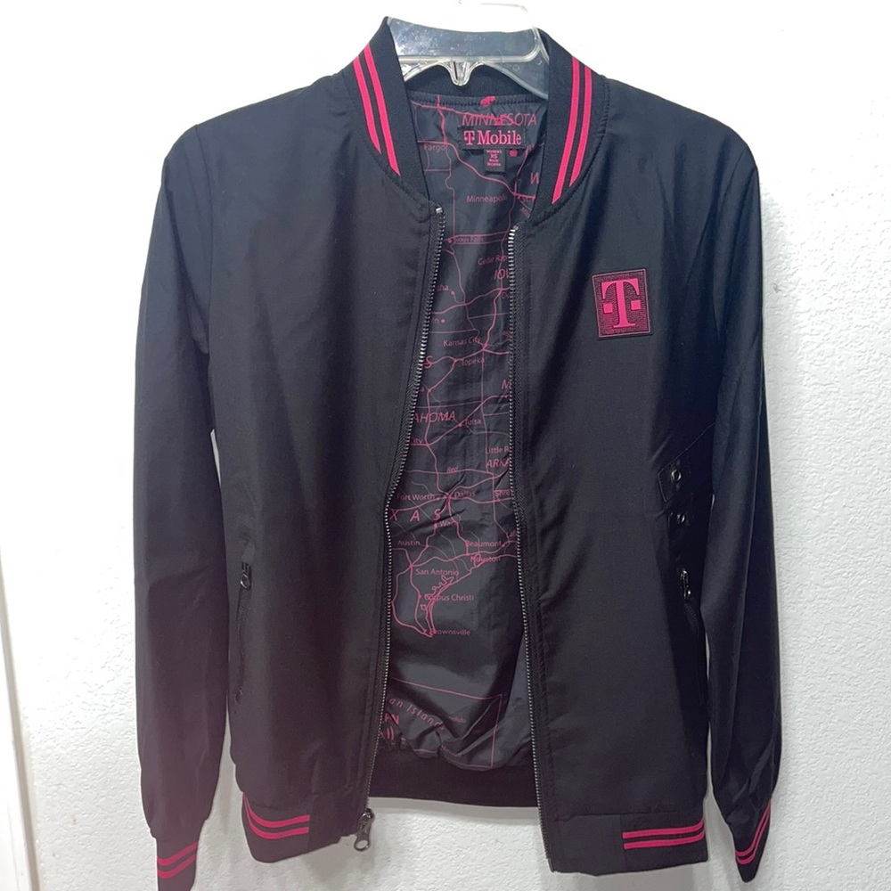 Women’s black and magenta jacket